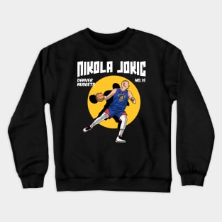 Nikola Jokic Comic Style Art Crewneck Sweatshirt